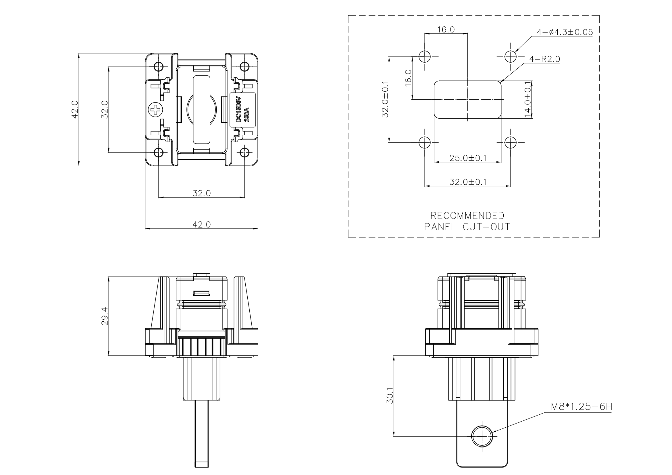 储能连接器ESF-RS250A20YB2Q-速普IP67新能源储能连接器