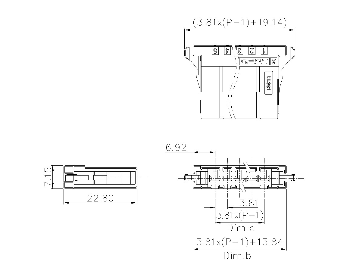 动态接插件连接器DL381H1XXM-BK-0X10(02-10)-蓝狮