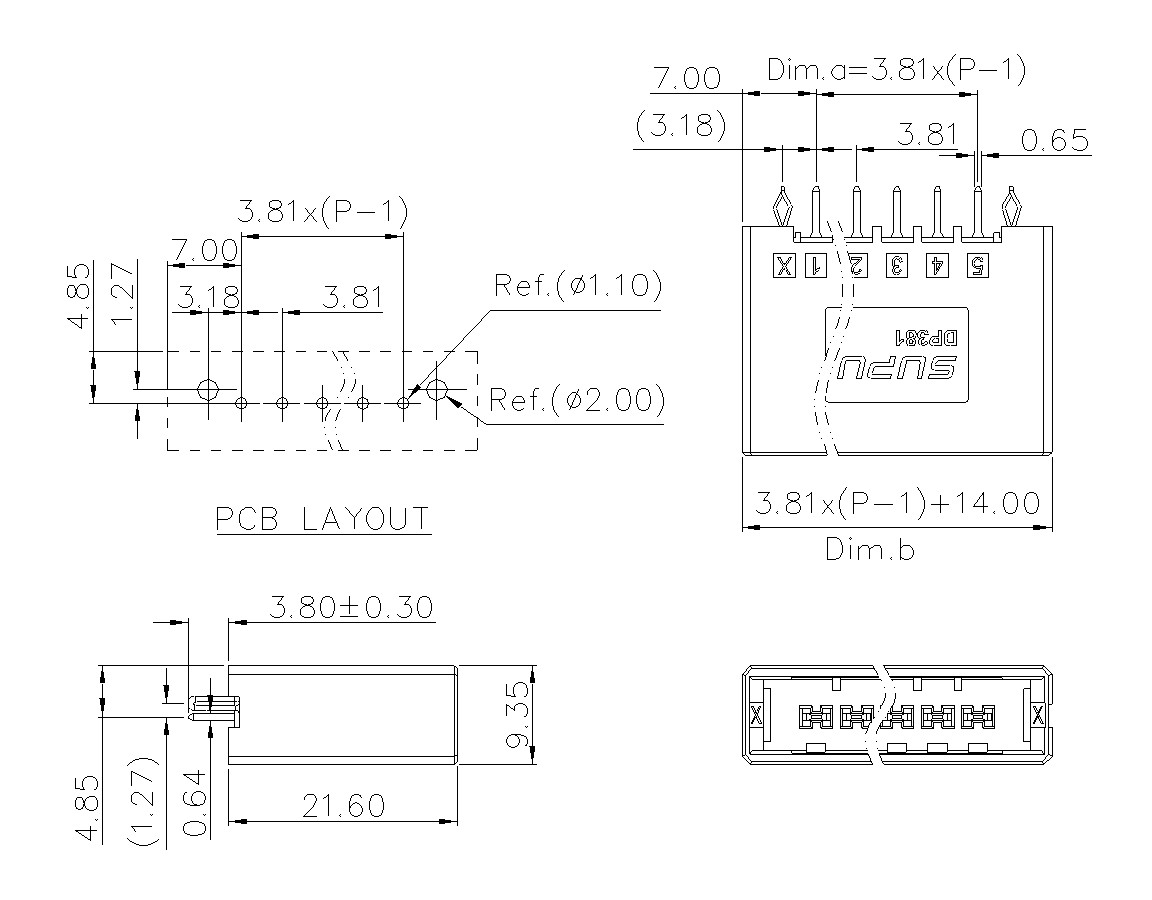 动态接插件连接器DP381V1XXF-BK-0X10(02-10)-蓝狮