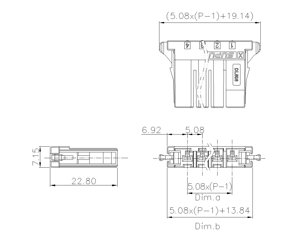 动态接插件连接器DL508H1XXM-BK-0X10(02-10)-蓝狮