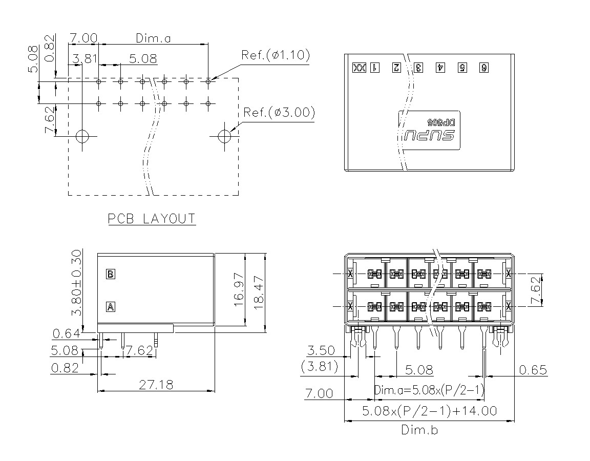 动态接插件连接器DP508H2XXF-BK-XX10-蓝狮