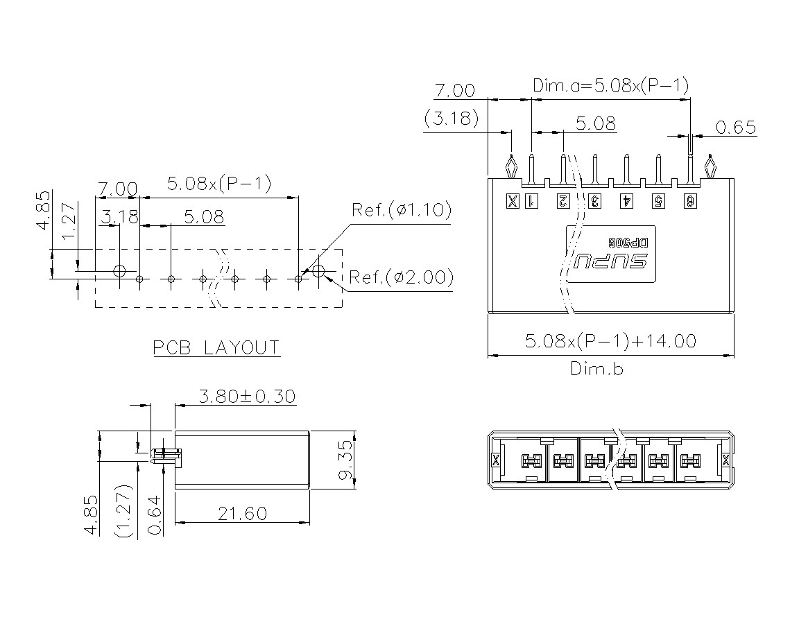 动态接插件连接器DP508V1XXF-BK-0X10-蓝狮