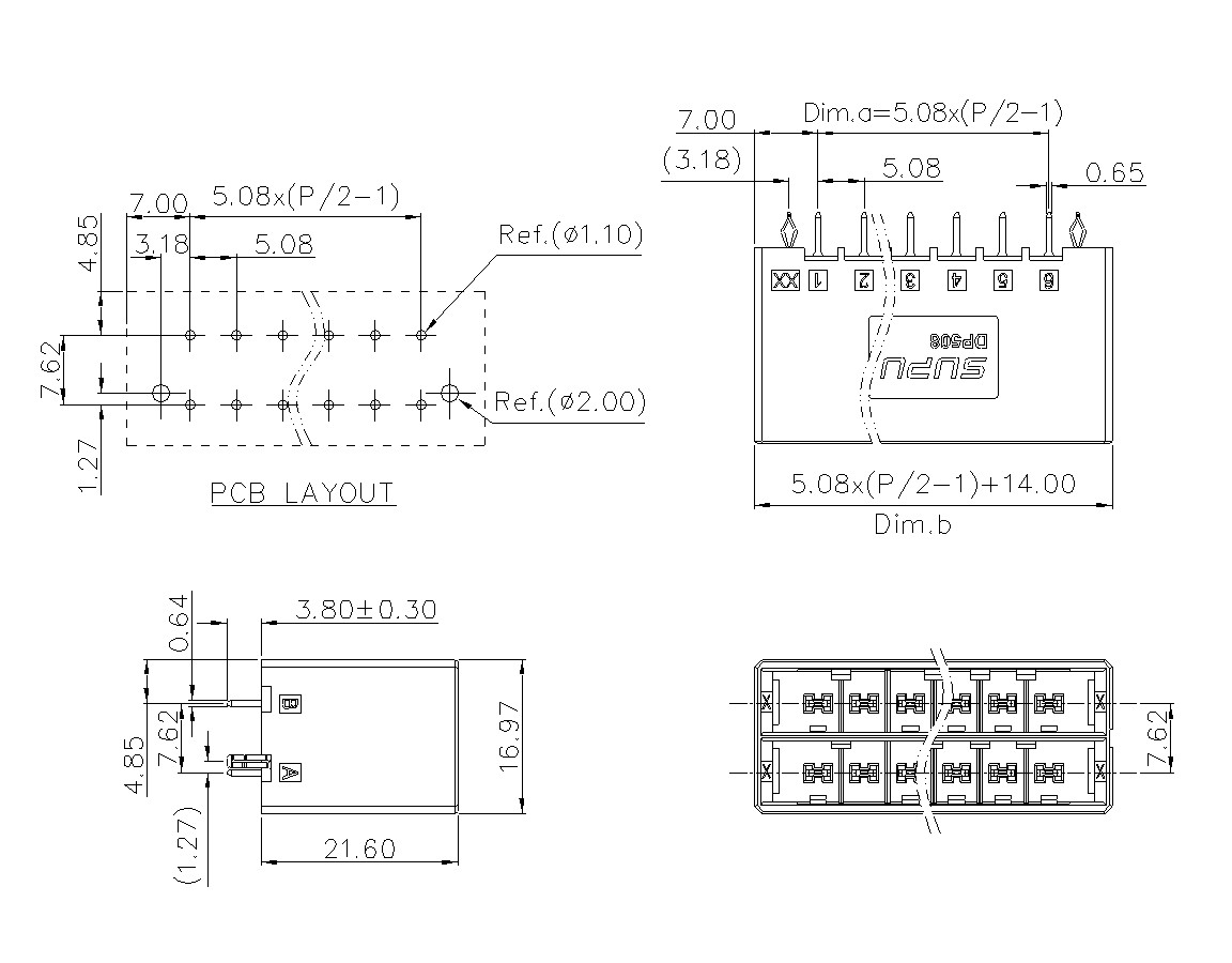 动态接插件连接器DP508V2XXF-BK-XX10-蓝狮