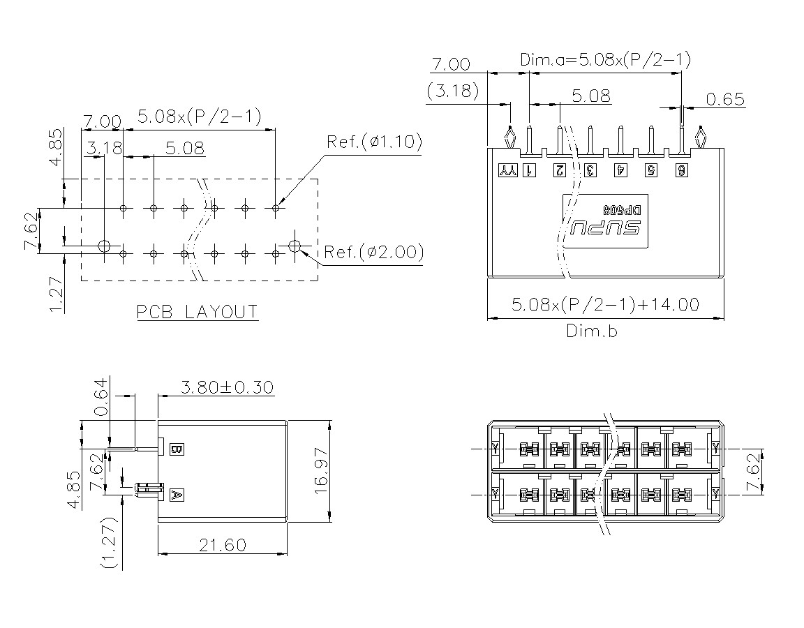 动态接插件连接器DP508V2XXF-BK-YY10-蓝狮