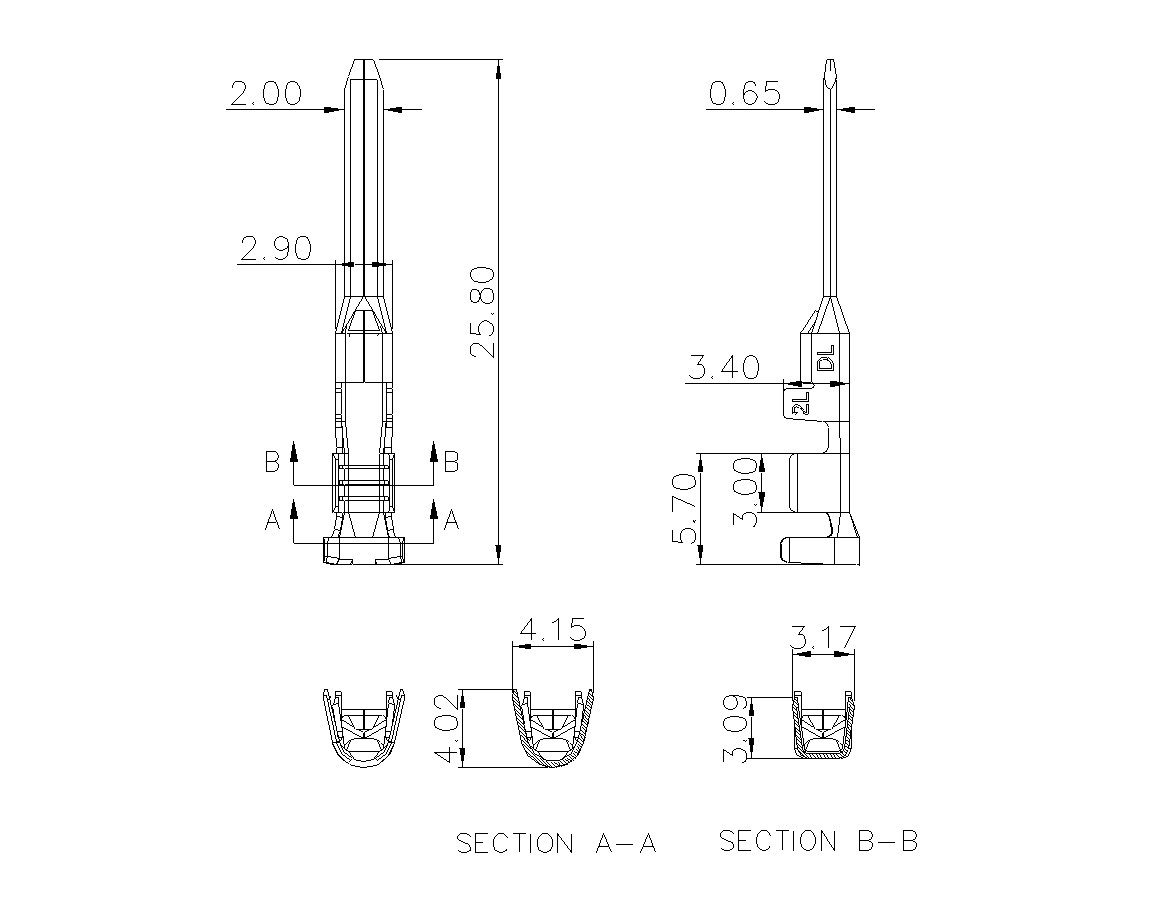 动态接插件连接器DL508V30M-03-2200-K001-蓝狮